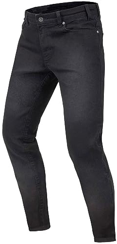 REBELHORN Classic III MotorradJeans Herren | Aramidfaser Futter | SAS-TEC Knie und Hüftprotektoren | Slim Fit