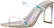 The Drop Damen Avery Square Toe Two Strap High Heeled Sandal, Schillernd, 40