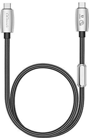 GiGimundo Ultra Durable 240W 20Gbps USB3.2 Gen2x2 Data Cable 0.5M, USB-C to USB-C, Up to 48V/5A Fast Charging, Support 4K 60Hz Video for Type-C Laptop Macbook- Black