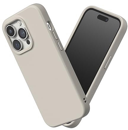 RhinoShield Case kompatibel mit [iPhone 14 Pro Max] | SolidSuit - Stoßdämpfende & schlanke Schutzhülle mit Premium Finish - 3.5 Meter Fallschutz - Sandbeige