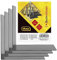 Idena 10843 - Serre-livres métal, noir, 4 supports de livres, 14 x 14 x 8,5 cm, serre-livres pour étagères à livres