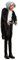 W WIDMANN MILANO Party Fashion 10057 - Cameriere con Vassoio e Occhi Luminosi, Figura Horror, Horror Deco, Cameriere, Halloween Deco Spaventoso