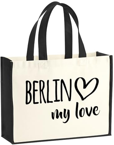 Huuraa Jutetasche Berlin my love Geschenk