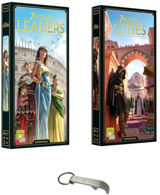 Set Seven Wonders 2 Erweiterungen Leaders + Cities Französische Version + 1 Dekaps Blumie (Leaders + Cities)