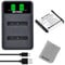 Batmax NP-50 Battery Replacement and USB Battery Charger for NP-50 FinePix F100fd/ F200EXR/ F60fd, KLIC-7004 EasyShare M1033/ V1253/ M1093 PENTAX D-LI68 Optio S12/ S10/ A36