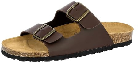 Lico Herren Bioline Man Pantoletten, Braun 1, 41 EU