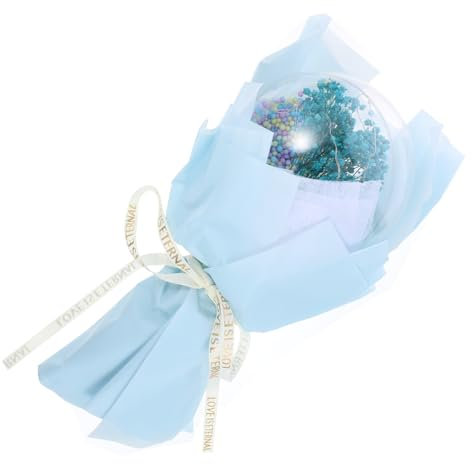 LIFKOME Mazzo di Fiori Artificiali Luminosi Bouquet Palloncini Fiori Donna Compleanno Appuntamenti Matrimoni Atmosfera Romantica