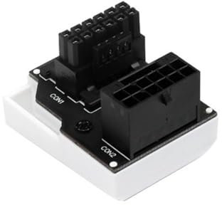 Skiitches ATX3.0 12VHPWR 12+4 16Pin PCIe5.0 450W Netzteil Kabel Adapter 180 Grad Anschlüsse für RTX 4090 4080 4070 White RVS