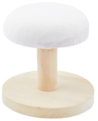 DICOSMETIC Board Stool for Ironing Bra Wooden Ironing Pressing Tool for Ironing Sleeve Ironing Board Round Stool with Sponge for Sewing Craft Household