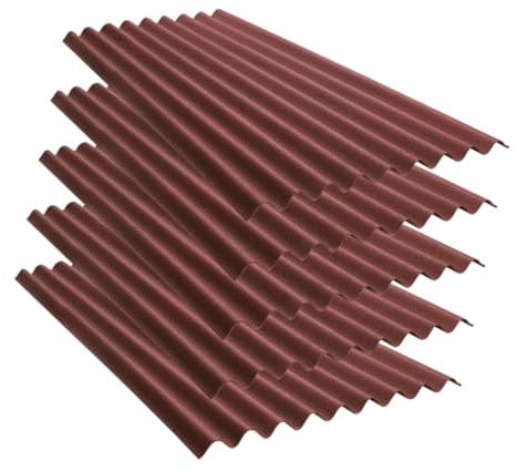 LIGHT - Lastra Monostrato Ondulata Da Copertura Base Rosso Intense 200x85 cm. (5)