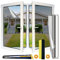 ViShawtek Pellicola Per Vetri Finestre Specchio Privacy Pellicola Finestre 99% Anti-UV,Pellicola Antisolare Oscurante,Pellicola per Termica,Pellicola Adesiva Adatto per Ufficio Casa Argento,44.5*400cm