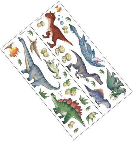 Alipis Dinosaurier Wandaufkleber Für Kinderzimmer Niedliches Tier Wandtattoo Für Junge Mädchen Abnehmbare Wanddeko Für Schlafzimmer Und Spielzimmer Cartoon-design Für Kreative