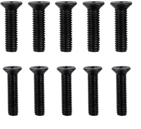 Viti di fissaggio per adattatore per mandrino per trapano, 10 pezzi, filettatura sinistra M5/M6, lunghezza 22 mm