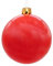 Spetebo Riesen Weihnachtskugel aufblasbar 45 cm mit Erdspieß - rot - XXL Christbaumkugel Garten Dekoration mit Saugnapf - Aufblasbarer Outdoor Weihnachtsball Baumschmuck extra groß