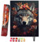 Bougimal Peinture par Numero Adulte Animal, Sans Cadre inclure Pinceaux et Acryliques Peintures - 40x50 cm, Loup 2