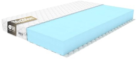 REM-Sen Matratze 110x200cm Höhe 10 cm Härtegrad 4 (H4) aus elastischem Polyurethanschaum mit Komfortschaum und Dreilagige Membranhülle, Matratze für Kinder, Erwachsene Öko-Tex Zertifiziert