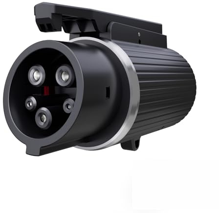 Tesla auf J1772 Adapter, J1772 EV Schnellladung 80A 240V Ladeadapter für Ford, Cadillac, Rivian, BMW, Benz Elektroautos, funktioniert mit Tesla Mobile Charger, Anschlüsse