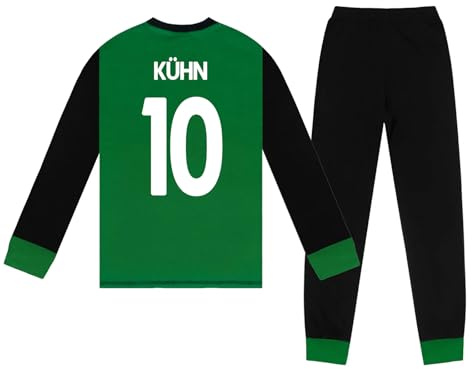 Celtic FC Boys Kuhn 10 Pyjamas Long Sublimation Green 11-12 Years
