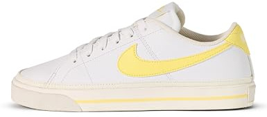 Nike Women's Court Legacy Next Nature Shoes Sneaker, White/Soft Yellow/Sail, 4.5 UK