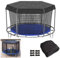 Housse De Protection pour Trampoline, 1,8 M, 2,4 M, 3,7 M, 4,3 M, 4,3 M, 4,3 M, Facile à Installer, Protection Solaire Extérieure, Feuilles Uniquement, Housse Supérieure pour Trampoline(14FT-8)
