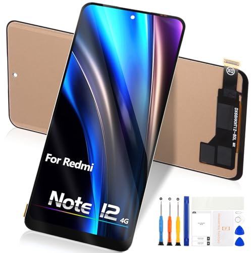 Reparación de pantalla LCD para Xiaomi Redmi Note 12 4G / 5G / Poco X5 5G - Digitalizador de pantalla táctil LCD para Redmi Note 12 4G 23021RAAEG 23021RAA2Y 23027RAD4I, de vidrio,