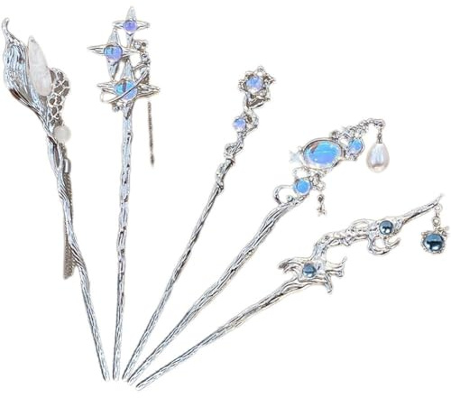 Uzztfa 5 Stück Chinesische Haarstäbchen, Vintage-haarstäbchen, Quasten-haarnadeln, Hanfu-Haarschmuck Für Frauen Und Mädchen, Haardekoration