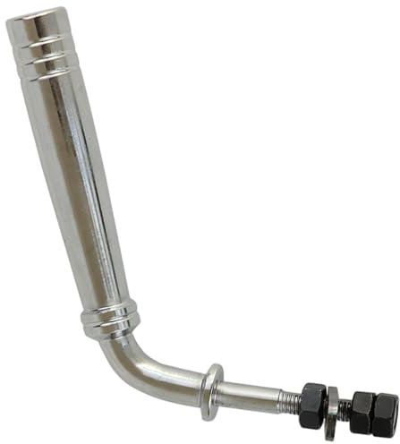 MOUNTTU Kamintürgriffe L-förmiger, glatter und Stabiler Ersatz-Kamingriff für Haushalt, Hotel, Metallkamin, Kaminzubehör, Kamin