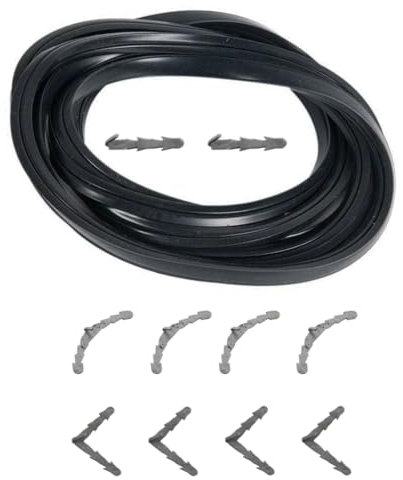 Universal Oven Door Seal Kit – 3-Sided Silicone Gasket with Fixing Hooks – Heat Resistant – Fits Most Electric Ovens