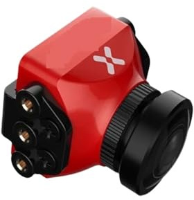 ZCDYGHU Für FOXEER Predator V5 Mini für FPV-Kamera 4,5 V ~ 20 0,01 Lux 16:9/4:3 PAL/NTSC umschaltbar für Super für WDR für OSD ms Latenz für RC für Racing Drone(Red 1.8mm)