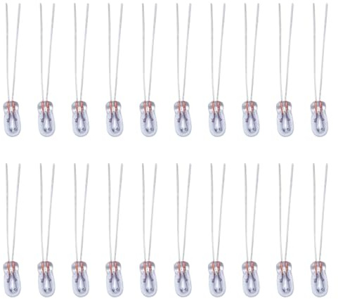 Ampoules miniatures 12V 30MA, ampoules halogènes à Filament incandescent T3 pour tableau de bord automatique, lustres, four, 20 pièces