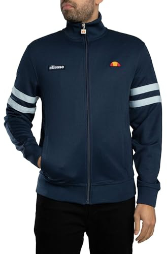 Ellesse Herren Roma Track Jacke, Navy/Light Blue, S