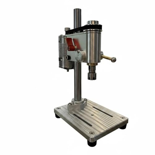 Ronyme Trapano da Banco di Precisione Dotato di Morsa Crociata Incorporata Fermo Ottimizza Forature su Legno Elettronica Acrilico Adatto per Ambiente Studio Officina, Er11 Chuck