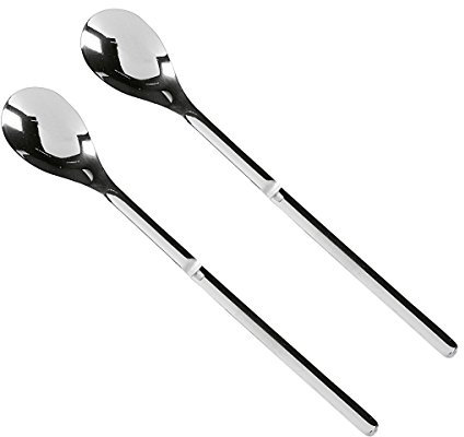 CHG Longdrinklöffel aus Edelstahl mit Knick, 20 cm, 2-teilig (1 Set)