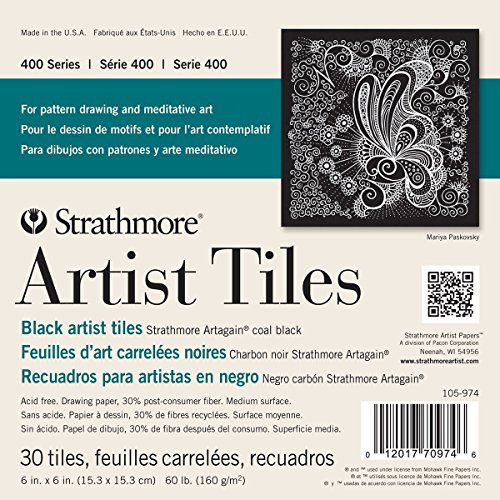 Strathmore Tiles Künstlerfliesen, Papier, Mehrfarbig, 15.24 x 15.24 x 1.01 cm