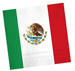 Everflag Party-Servietten Mexiko mit Wappen
