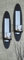 Gravidus Wandkerzenhalter 2er Set, Teelichthalter mit Spiegelreflektion, Elegantes Design, inkl. Gläser, für gemütliche Atmosphäre