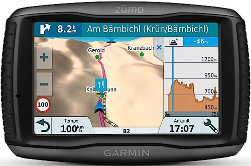 Garmin Zumo 5-Inch Motorbike Bluetooth Satellite Navigation with UK, Ireland, Full Europe Maps and Car Mount