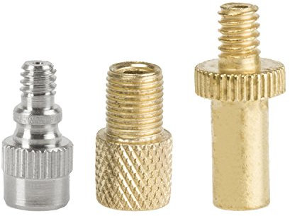 Ventura Valve Adapter Set Juego de adaptadores de válvula, Unisex Adulto, Plateado/Dorado