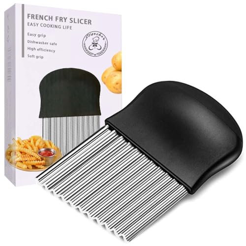 Starchef Stainless Steel Crinkle Cutter Potato Chips Vegetable Waby Maker Slier