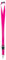 Karteo Schlüsselband pink mit Karabinerhaken und Sicherheitsverschluss [1 Stück] Lanyard mit Schnalle für Kartenhüllen Kartenhalter und Ausweise