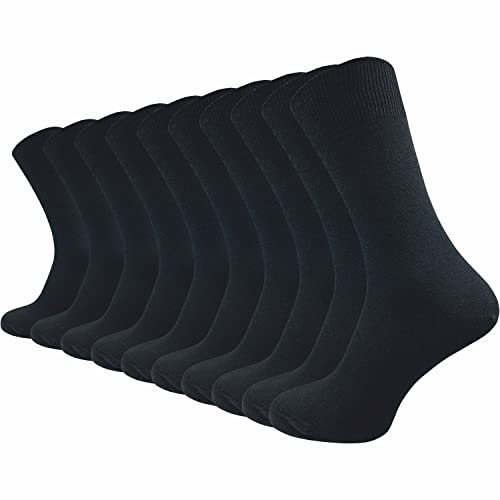 GAWILO Socken aus 100% Baumwolle (10 Paar) | Ohne drückende Naht, mit venenfreundlichem Komfortbund | Baumwollsocken für Damen & Herren