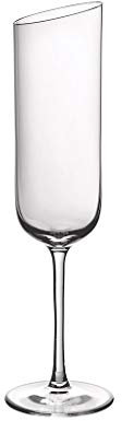 Villeroy & Boch - NewMoon Champagne Glass, Elegant, Modern Sloping Glass for Champagne and Sparkling Wine, Crystal Glass, Transparent, Dishwasher Safe