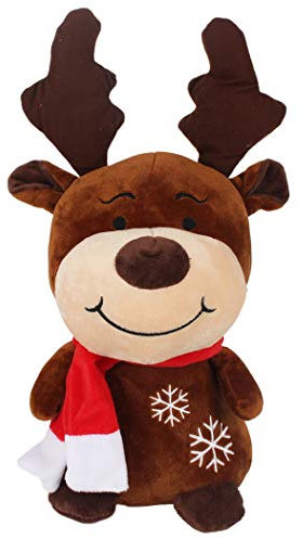 Boosns Elch Plüschtier Santa Spielzeug Weihnachtsschmuc (Elch, 23cm)
