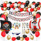 Piraten Kindergeburtstag Luftballons Piraten Geburtstagsfeier Dekorationen mit Piraten Tätowierungs Fahnen Piraten Schiffs Ballonen für Kinder Piraten Themenorientierte Geburtstags Versorgungen