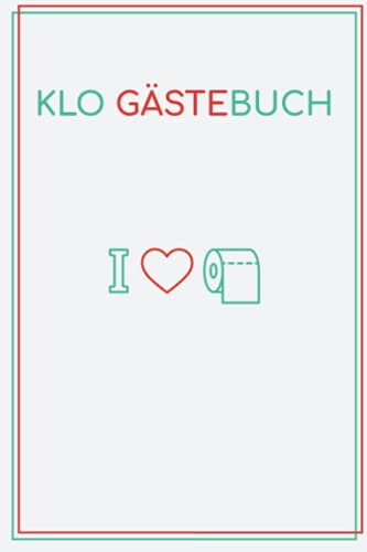 Klo Gästebuch: Klobuch zum Ausfüllen beim Besuch der Toilette - Lustiges Logbuch mit Kloregeln und WC Umfrage