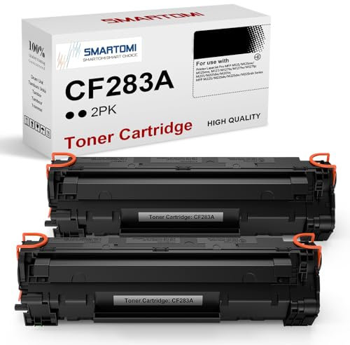 SMARTOMI 83A Toner Kompatibel für 83A CF283A für Laserjet Pro MFP M125nw M127fw M127fn M225dw M125a für Laserjet Pro M201dw M201n MFP M225dn M127fp M127fs (Schwarz, 2er-Pack)