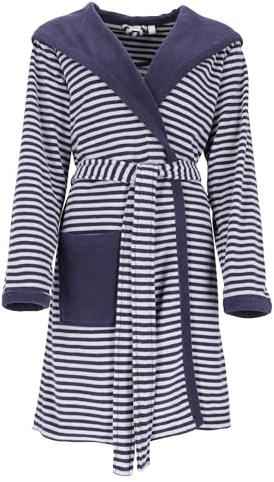 ESPRIT Bademäntel Damen Kapuze Striped Hoody Navy Blue - 0008