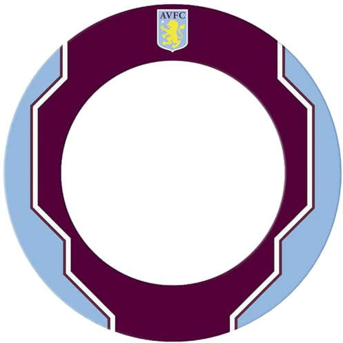 FOCO Offiziell lizenziertes Aston Villa Football Club Villans FC Dartscheibe und Darts-Surround, Geo, Weinrot/Blau (SU218)