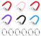 KARELLS 6 Stück Schlüsselanhänger, Spirale Schlüsselring, Spiral Schlüsselanhänger, Elastisch Schlüsselkette, Elastisches Angeln Lanyards, Angeln Lanyards Bootfahren