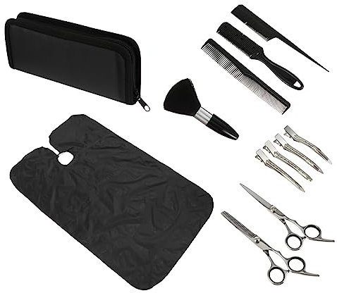 FOMIYES 1 Set Friseurwerkzeuge Set Haarschneidemaschinen Kit Haarstyling-Tools Kinderschere Haarschneideschere Schere Barber Cape Kamm Schere Kit Haarschnittschere Friseurbedarf
